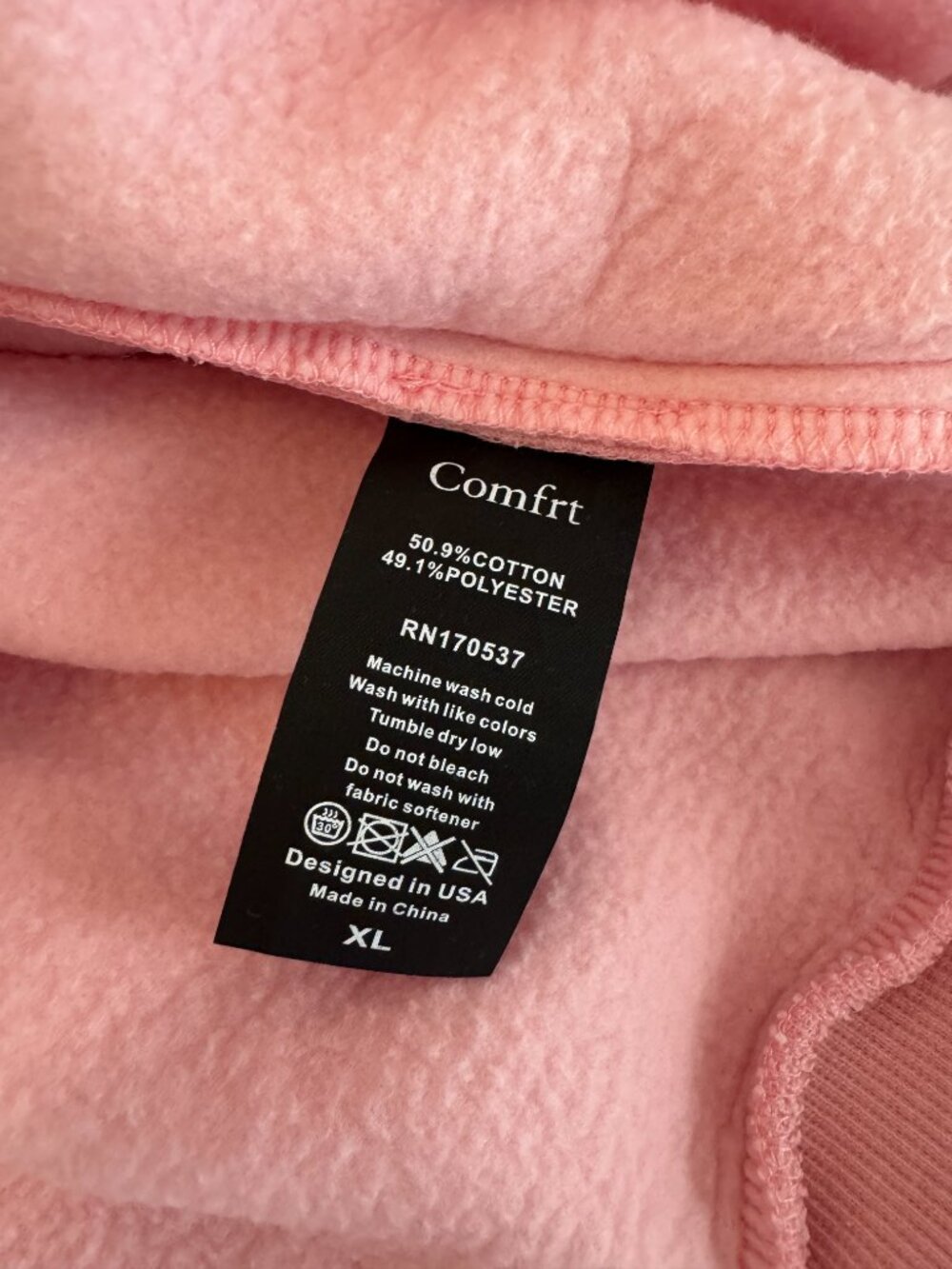 Comfrt Airplane Mode Travel Hoodie Pink - Picture 10 of 16
